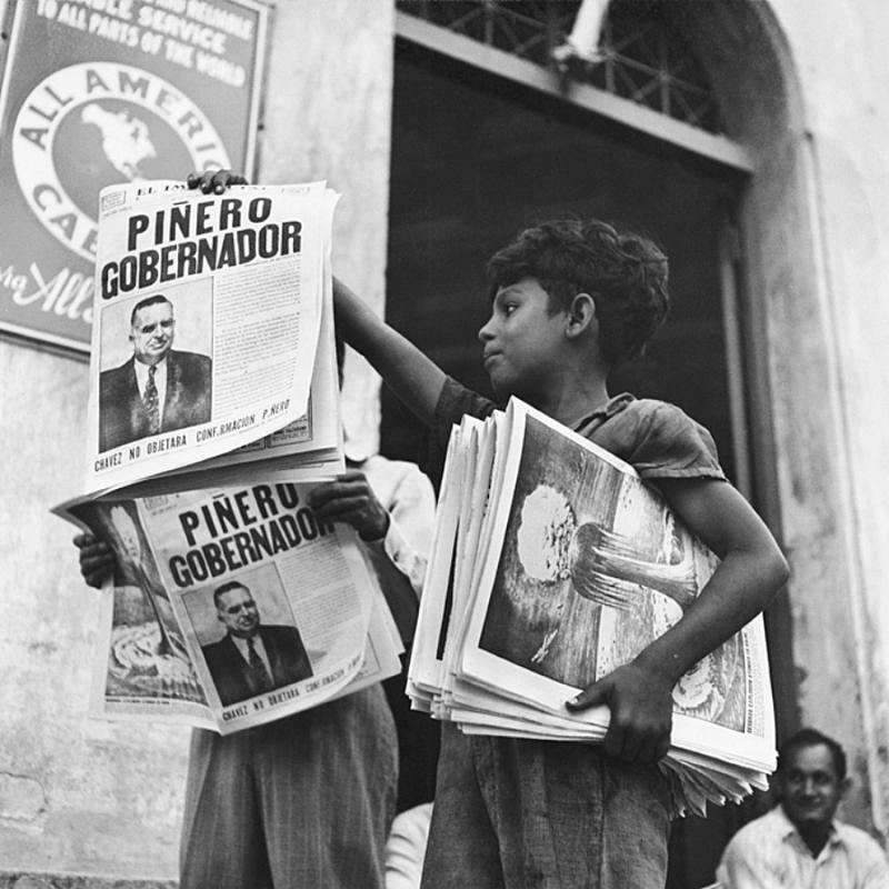 Piñero en portada de periódico